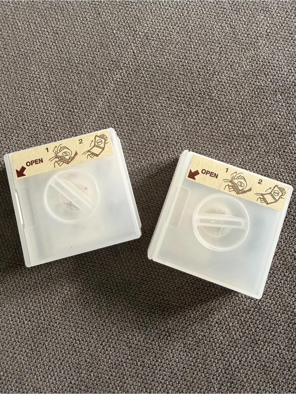 MUJI Japan Polypropylene Cable Case Phone Stand Set of 2